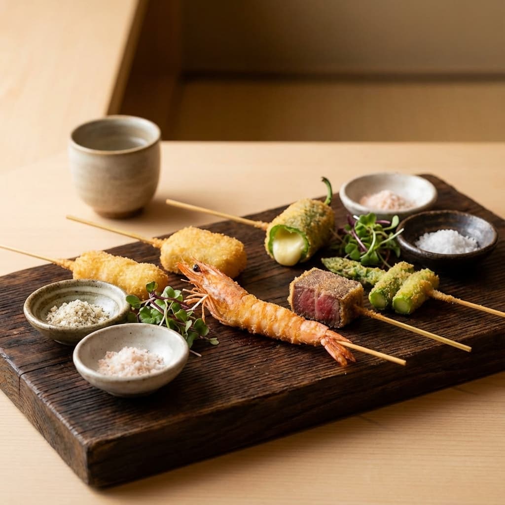 串かつ漣のリーズナブルなランチ定食メニュー